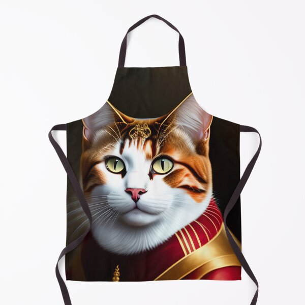 Item preview, Cat king portrait in a royal dress and royal jewelry designed and sold by vishalraifx.