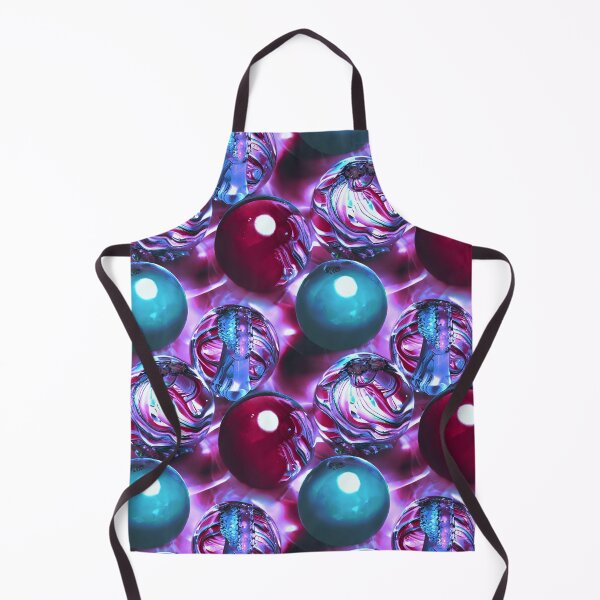 Item preview, Marvelous Marbles - Viva Magenta Teal & Purple Art Glass Inspired Seamless Psychedelic Spheres designed and sold by BadassBazaar.