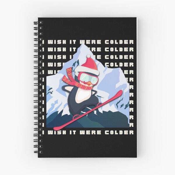 Item preview, I Wish It Were Colder Funny Cold Days Snow Penguins Ski designed and sold by CoolCreative.