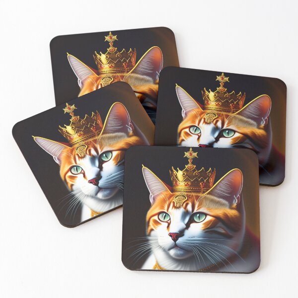 Item preview, Cat king portrait in a royal dress and royal jewelry 2 designed and sold by vishalraifx.