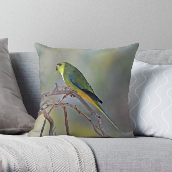 Into the light (Elegant Parrot) Throw Pillow