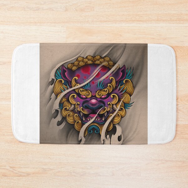 Item preview, Japanese Foo dog tattoo design designed and sold by jammysam1680.