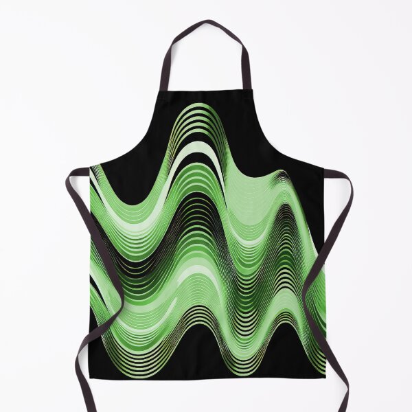 Item preview, Groovy Sine Waves in Emerald designed and sold by Patternifico.