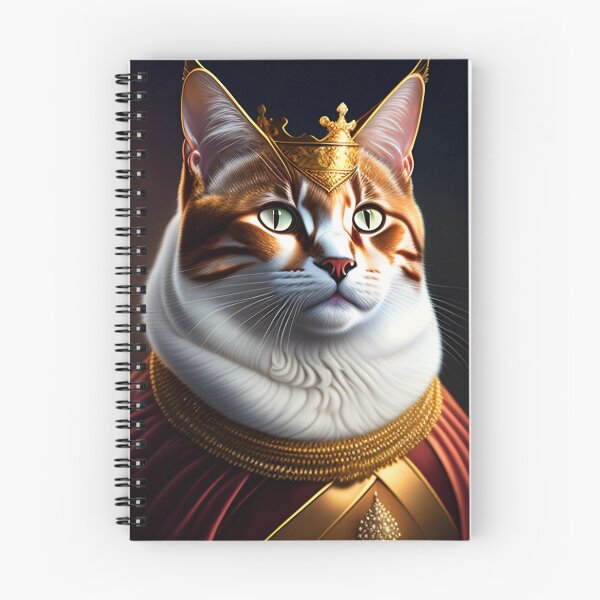 Item preview, Cat king portrait in a royal dress and royal jewelry 3 designed and sold by vishalraifx.