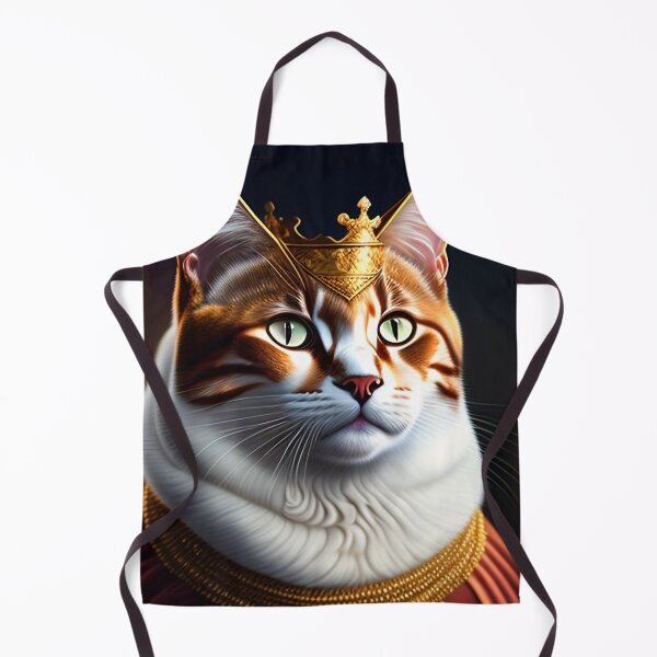 Item preview, Cat king portrait in a royal dress and royal jewelry 3 designed and sold by vishalraifx.