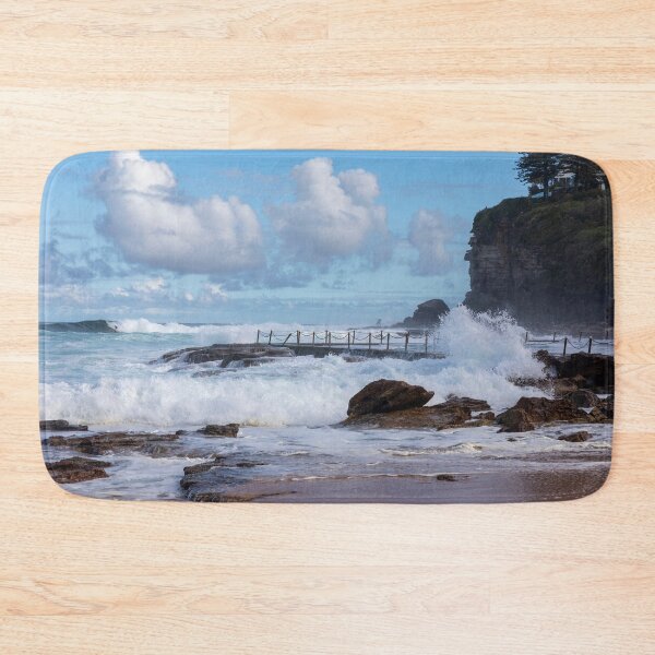Item preview, Avalon Beach and ocean swim pool wild surf designed and sold by Martin Berry Photography.