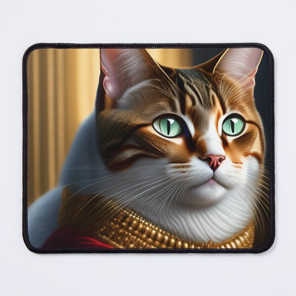 Item preview, Cat king portrait in a royal dress and royal jewelry 4 designed and sold by vishalraifx.