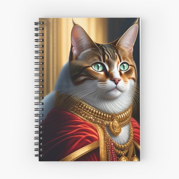 Item preview, Cat king portrait in a royal dress and royal jewelry 4 designed and sold by vishalraifx.