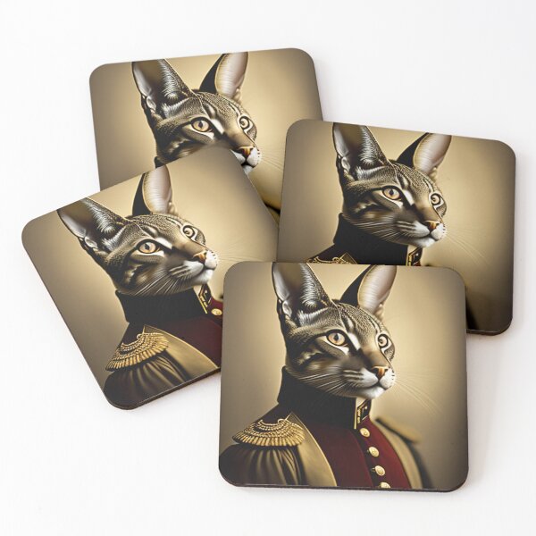 Item preview, Cat king portrait in a royal dress and royal jewelry 5 designed and sold by vishalraifx.