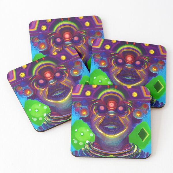 Item preview, Techno-Shaman (12) - Trippy Psychedelic Art designed and sold by TheThirdEye.