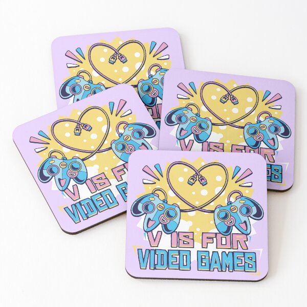Item preview, V is for Video Games Valentines Day Gamer Men Boys  designed and sold by ksn-anahaa.