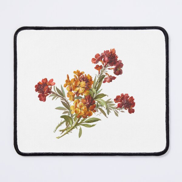 Item preview, Painted red flowers vintage motifs designed and sold by LorandQuest.