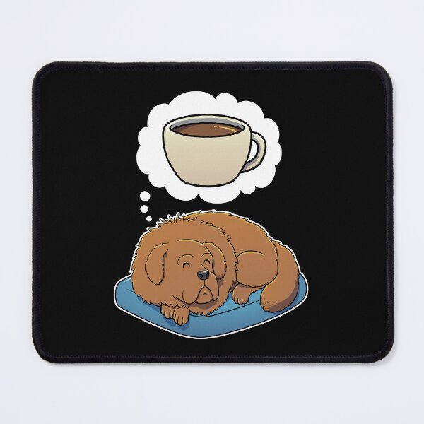 Item preview, Tibetan Mastiff dreaming about Coffee designed and sold by DoggieDelights.