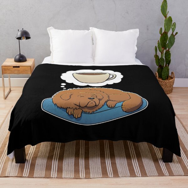 Item preview, Tibetan Mastiff dreaming about Coffee designed and sold by DoggieDelights.