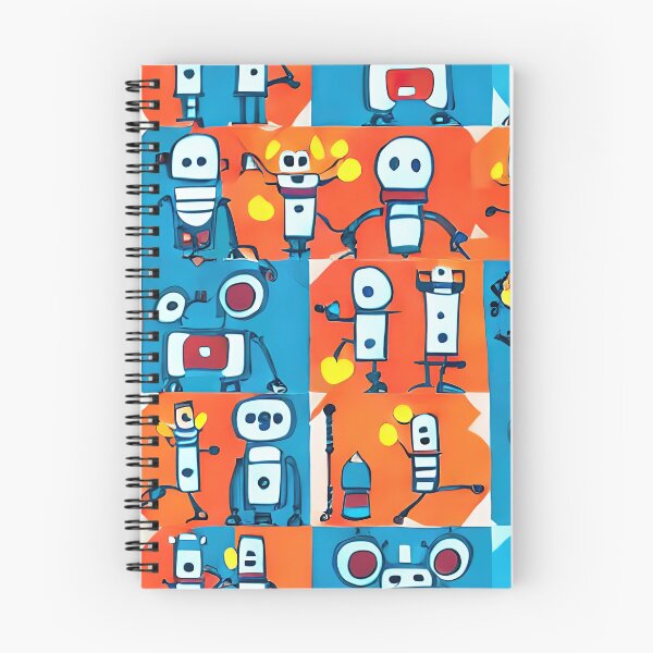 Item preview, Robots seamless pattern No1 designed and sold by angelisart.