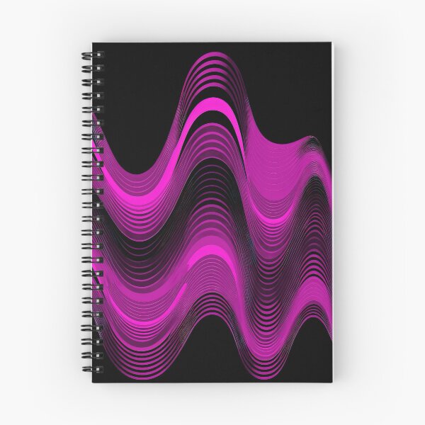 Item preview, Groovy Sine Waves in Magenta designed and sold by Patternifico.