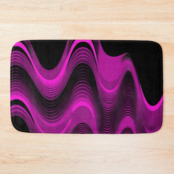 Item preview, Groovy Sine Waves in Magenta designed and sold by Patternifico.