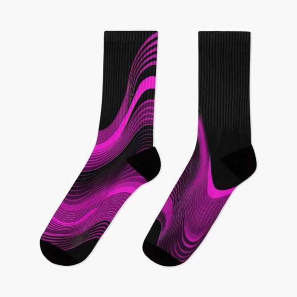 Item preview, Groovy Sine Waves in Magenta designed and sold by Patternifico.