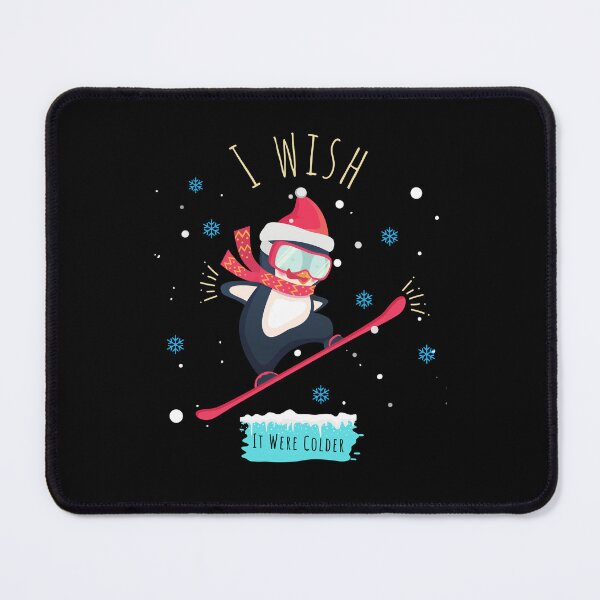Item preview, I Wish It Were Colder Funny Cold Days Snow Penguins Ski designed and sold by CoolCreative.
