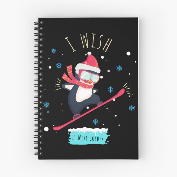 Item preview, I Wish It Were Colder Funny Cold Days Snow Penguins Ski designed and sold by CoolCreative.