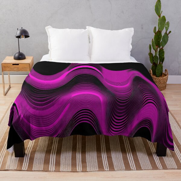 Item preview, Groovy Sine Waves in Magenta designed and sold by Patternifico.