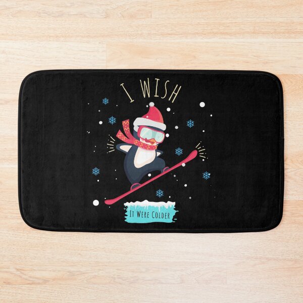 Item preview, I Wish It Were Colder Funny Cold Days Snow Penguins Ski designed and sold by CoolCreative.