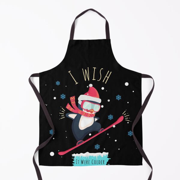 Item preview, I Wish It Were Colder Funny Cold Days Snow Penguins Ski designed and sold by CoolCreative.