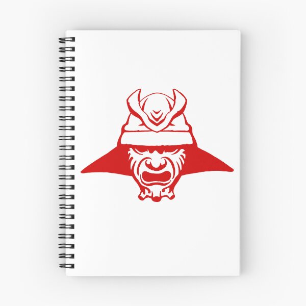Item preview, Japanese traditional armored mask:  Men-Yoroi. red ink designed and sold by martodesign.