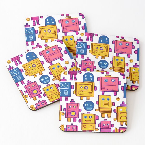 Item preview, Robots seamless pattern No2 designed and sold by angelisart.