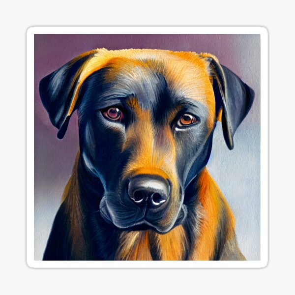 Labrador Dog Portrait Sticker