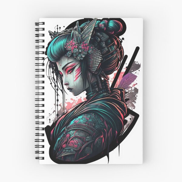Aperçu de l'œuvre Geisha cyberpunk créée et vendue par Shaani.