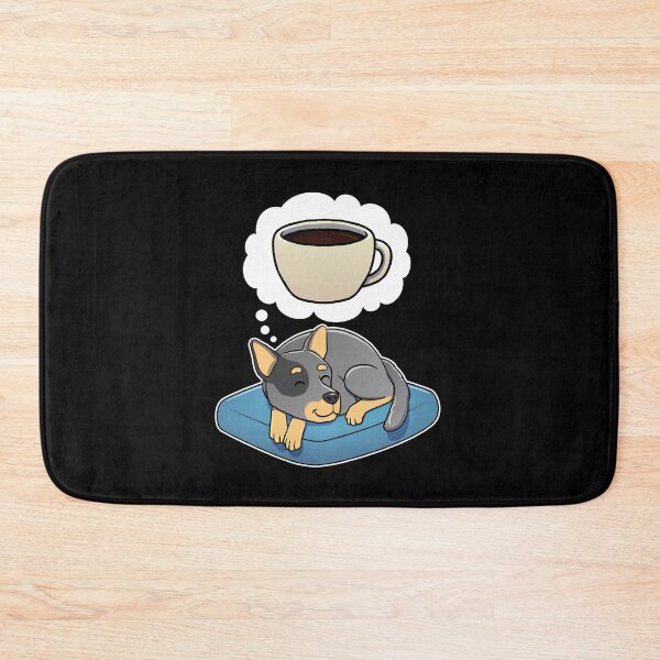 Item preview, Australian Cattle Dog dreaming about Black Coffee designed and sold by DoggieDelights.
