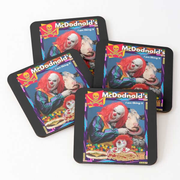 Item preview, Fast Food Horror Clown PARODY Funny Knock Off Joke Retro 90's Design designed and sold by blueversion.