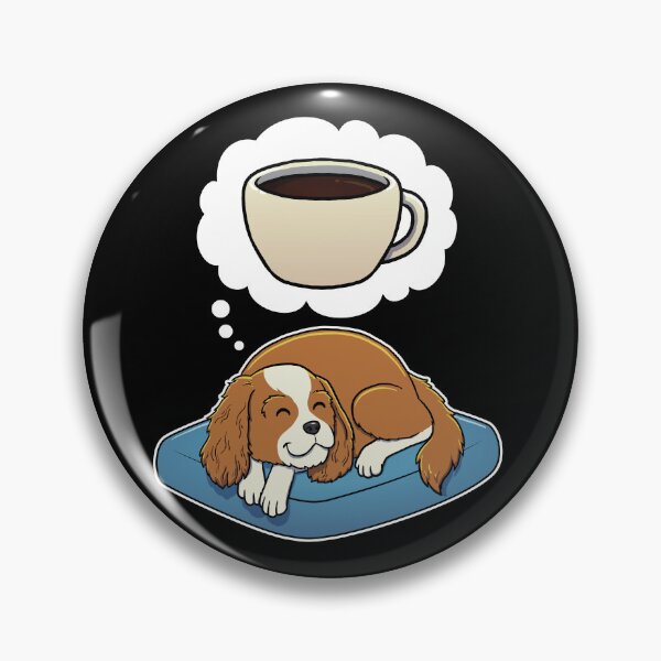 Artikelvorschau, Cavalier King Charles Spaniel dreaming about Black Coffee entworfen und verkauft von DoggieDelights.