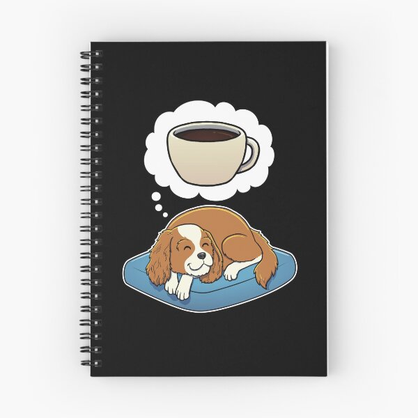 Item preview, Cavalier King Charles Spaniel dreaming about Black Coffee designed and sold by DoggieDelights.