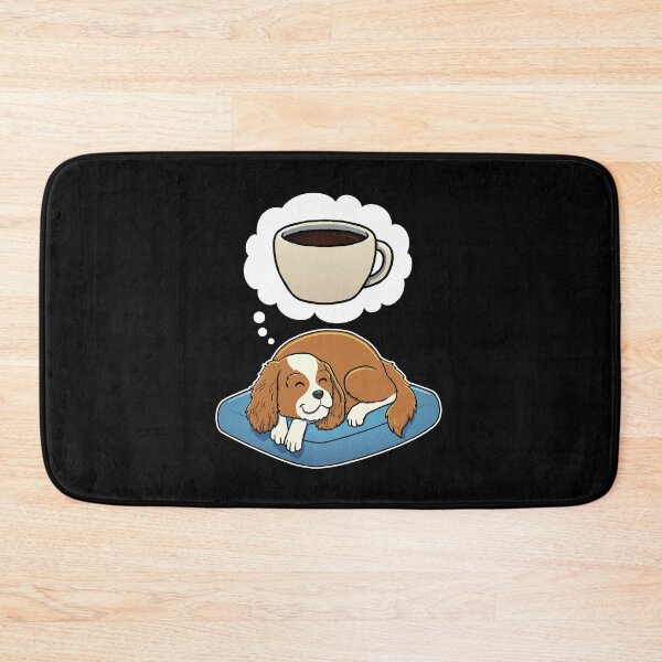 Item preview, Cavalier King Charles Spaniel dreaming about Black Coffee designed and sold by DoggieDelights.