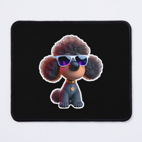 Item preview, French Poodle CGI Model Dog Puppy Lover Hearts Love designed and sold by w1ckerman.