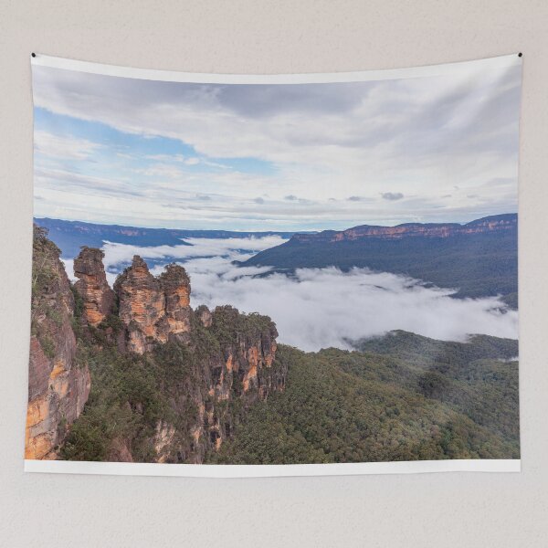 Item preview, Blue Mountains national park and the Three Sisters rock formation designed and sold by Martin Berry Photography.