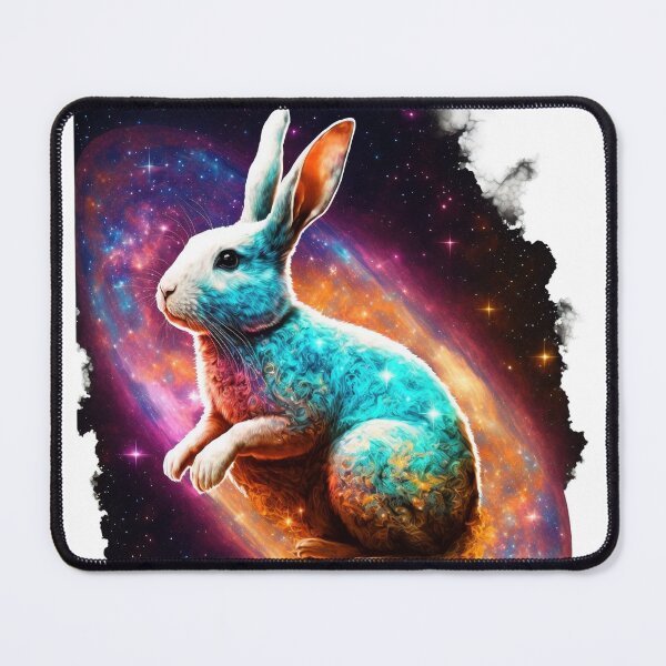 Item preview, Year of the rabbit chinese zodiac sign dark glowing glaxy  designed and sold by art8085.