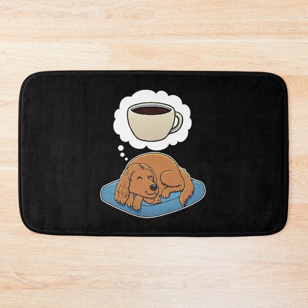 Item preview, English Cocker Spaniel dreaming about Black Coffee designed and sold by DoggieDelights.