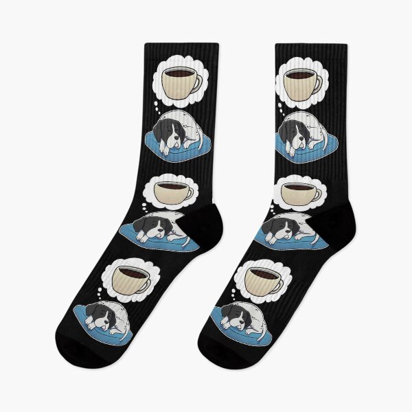 Item preview, English Pointer dreaming about Black Coffee designed and sold by DoggieDelights.