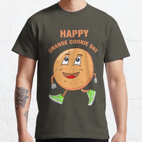 happy orange cookies day pop-art Classic T-Shirt