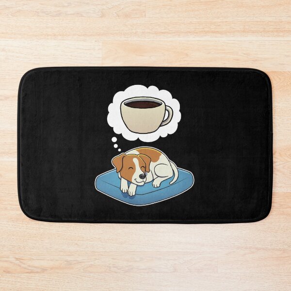 Item preview, Jack Russell Terrier dreaming about Black Coffee designed and sold by DoggieDelights.