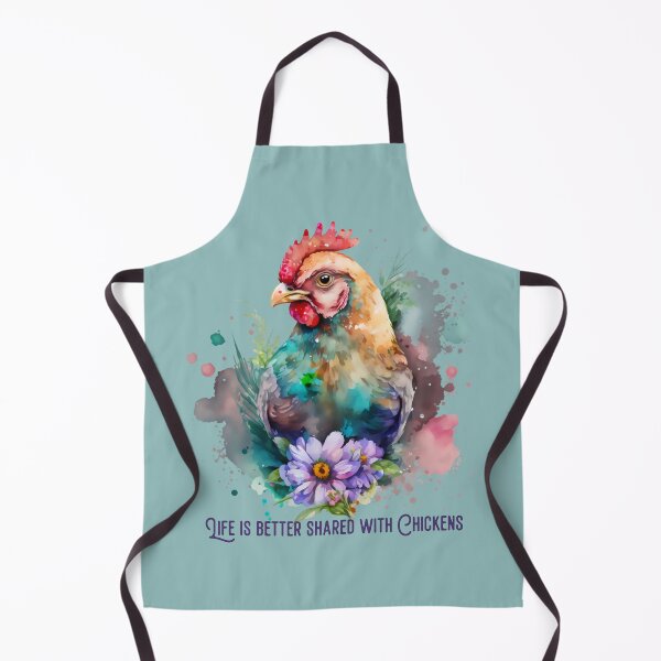 Item preview, Life is better shared with chickens, pretty image for all the hen and rooster lovers out there designed and sold by Orianah.