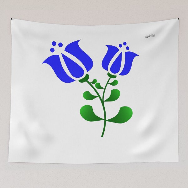 Aperçu de l'œuvre Tulipes bleues créée et vendue par wowitsmytshirt.