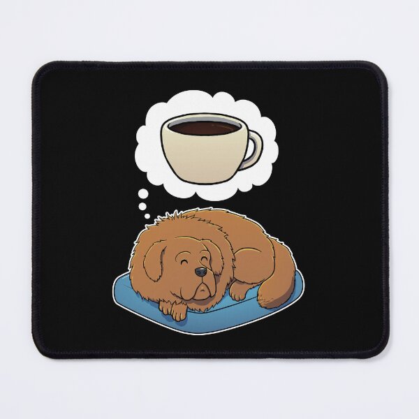 Item preview, Tibetan Mastiff dreaming about Black Coffee designed and sold by DoggieDelights.