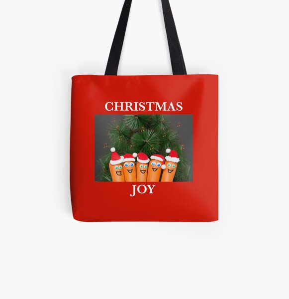Singing Christmas carrots All Over Print Tote Bag