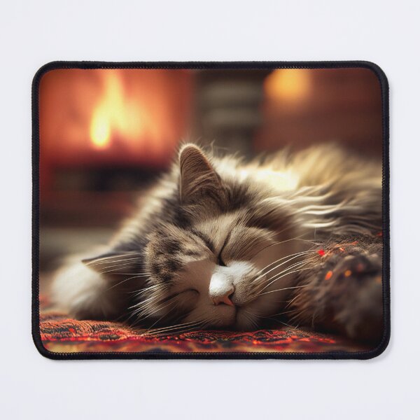 Item preview, Cat Nap by the Fire designed and sold by LukeAiWalker.