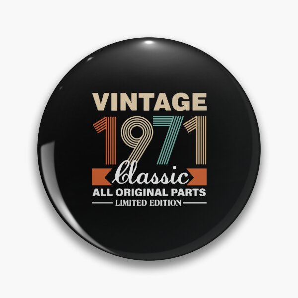 Item preview, vintage 1971 funny 52 years old men and women 52th, 52 Years Old Vintage 1971 Limited Edition, vintage classic all original parts 1971 limited edition designed and sold by RedArtsDesign.