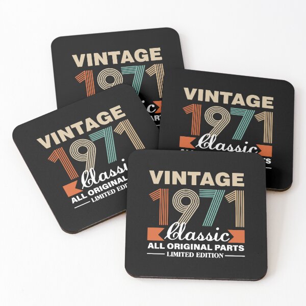 Item preview, vintage 1971 funny 52 years old men and women 52th, 52 Years Old Vintage 1971 Limited Edition, vintage classic all original parts 1971 limited edition designed and sold by RedArtsDesign.
